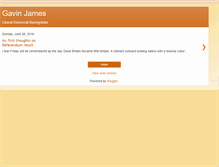 Tablet Screenshot of cllrgavinjames.blogspot.com