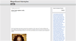 Desktop Screenshot of magnificent-hairstyles.blogspot.com