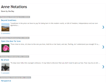 Tablet Screenshot of annenotations.blogspot.com