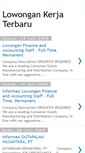 Mobile Screenshot of lowongan-kerja-terbaruni.blogspot.com
