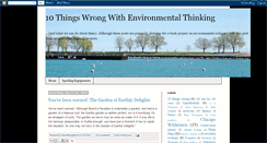 Desktop Screenshot of 10thingswrongwithenvironmentalthought.blogspot.com