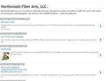 Tablet Screenshot of northwoodsfiberarts.blogspot.com