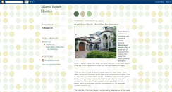Desktop Screenshot of miami-beachhomes.blogspot.com