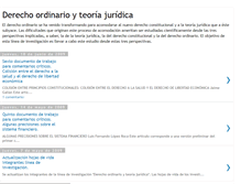Tablet Screenshot of derechoyteoriajuridica.blogspot.com