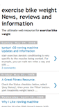 Mobile Screenshot of exercise-bike-weight-problems.blogspot.com