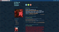 Desktop Screenshot of elblogderobertocarballo.blogspot.com