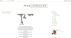 Desktop Screenshot of harlanguage.blogspot.com