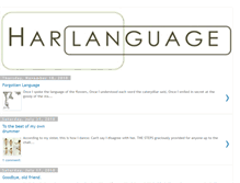 Tablet Screenshot of harlanguage.blogspot.com