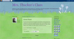 Desktop Screenshot of mrsthackerskinderclass.blogspot.com