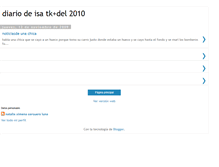 Tablet Screenshot of diarioisatk2010.blogspot.com