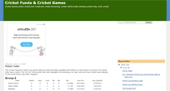 Desktop Screenshot of cricketallfunda.blogspot.com