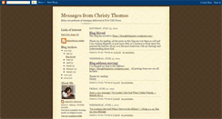 Desktop Screenshot of christythomas-messages.blogspot.com