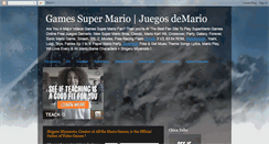 Desktop Screenshot of games-supermario.blogspot.com