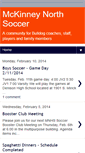 Mobile Screenshot of mckinneynorthsoccer.blogspot.com