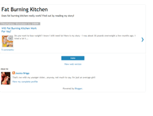 Tablet Screenshot of fatburningkitchen.blogspot.com