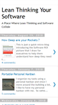 Mobile Screenshot of leanthinkingyoursoftware.blogspot.com