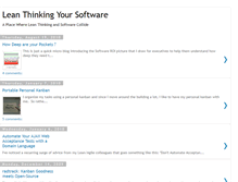 Tablet Screenshot of leanthinkingyoursoftware.blogspot.com