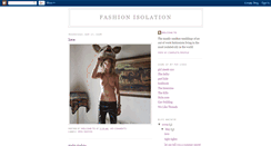 Desktop Screenshot of fashionisolation.blogspot.com