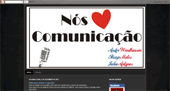 Desktop Screenshot of nosamamoscomunicacao.blogspot.com