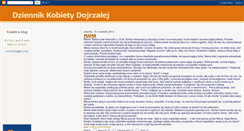 Desktop Screenshot of dziennikkobietydojrzalej.blogspot.com