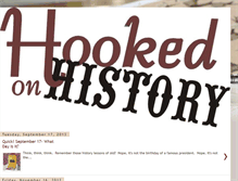 Tablet Screenshot of hookedonhistory.blogspot.com