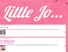 Tablet Screenshot of little-jo-its-all-about-me.blogspot.com