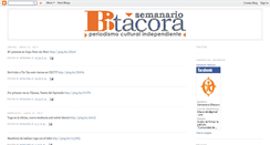 Desktop Screenshot of bitacoracultural.blogspot.com