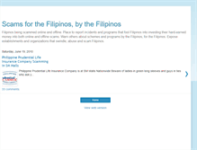 Tablet Screenshot of filipinoscams.blogspot.com