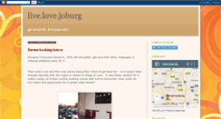 Desktop Screenshot of livelovejoburg.blogspot.com