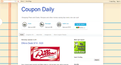 Desktop Screenshot of coupondaily.blogspot.com