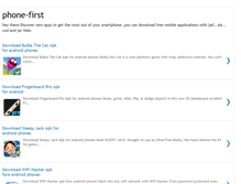 Tablet Screenshot of phone-first.blogspot.com
