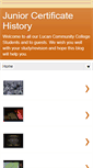 Mobile Screenshot of juniorcertificatehistory.blogspot.com