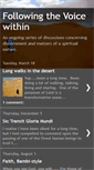 Mobile Screenshot of followingthevoicewithin.blogspot.com