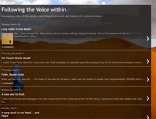 Tablet Screenshot of followingthevoicewithin.blogspot.com