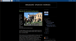 Desktop Screenshot of bramarespanishhorses.blogspot.com