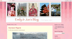 Desktop Screenshot of emilyandjoeblog.blogspot.com