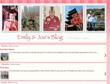 Tablet Screenshot of emilyandjoeblog.blogspot.com