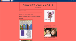 Desktop Screenshot of crochetconamor2.blogspot.com