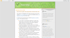 Desktop Screenshot of postalvoting.blogspot.com