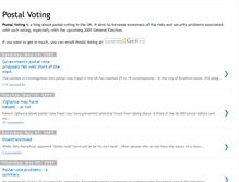 Tablet Screenshot of postalvoting.blogspot.com