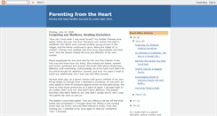 Desktop Screenshot of parentingfromtheheart.blogspot.com