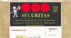 Desktop Screenshot of ccoo-securitas-barcelona.blogspot.com