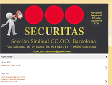 Tablet Screenshot of ccoo-securitas-barcelona.blogspot.com
