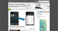 Desktop Screenshot of mobilephonelist.blogspot.com