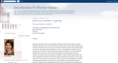 Desktop Screenshot of introductiontohistoryonline.blogspot.com