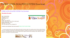 Desktop Screenshot of forexultrascalper.blogspot.com