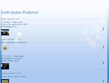 Tablet Screenshot of earthquakesprediction.blogspot.com