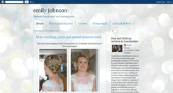 Desktop Screenshot of emilyjohnsonhairandmakeup.blogspot.com