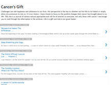 Tablet Screenshot of cancersgift.blogspot.com