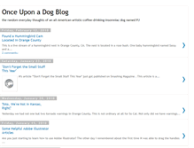 Tablet Screenshot of onceuponadogblog.blogspot.com